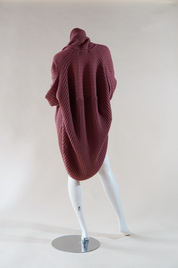 1980s Issey Miyake cocoon sweater - vintage ribbe… - image 6