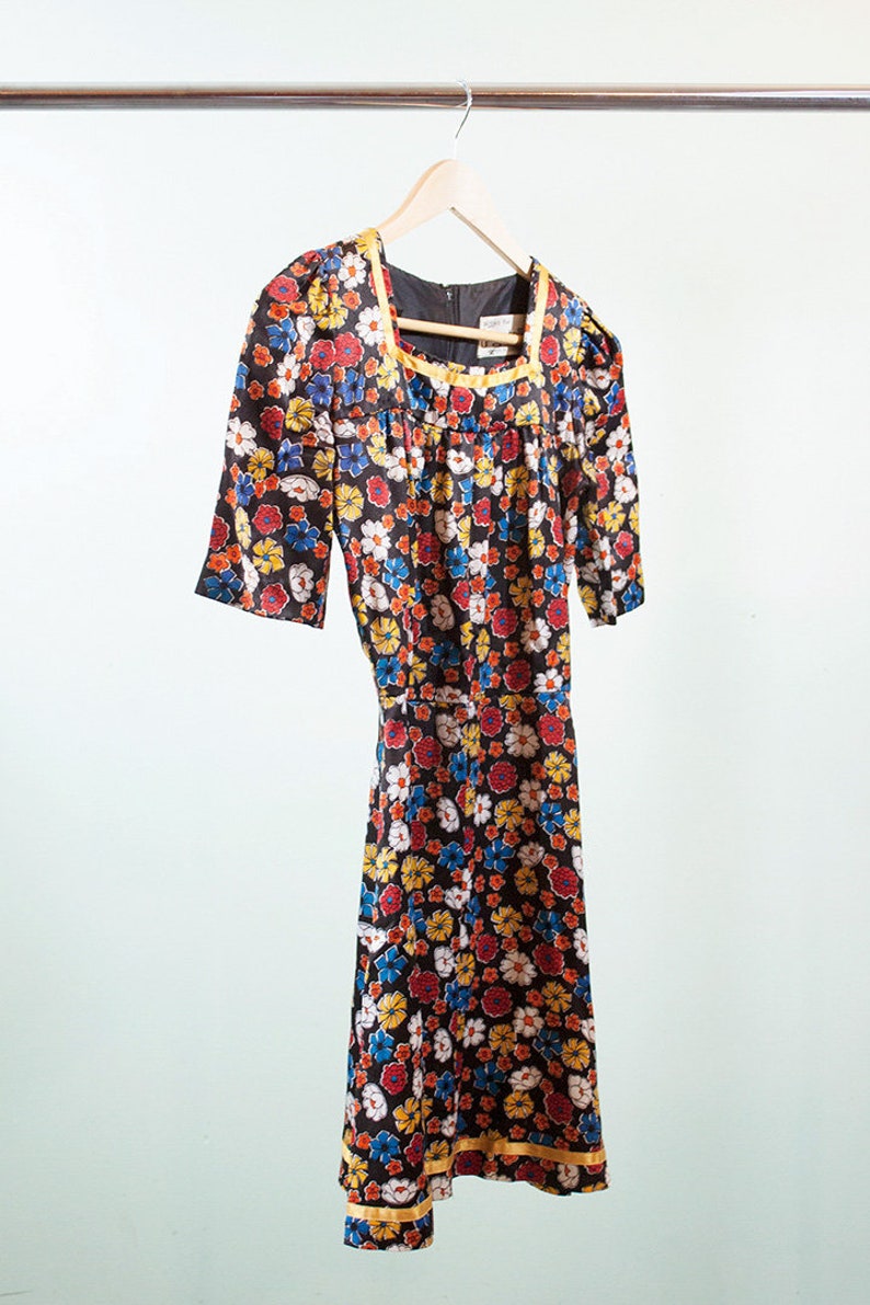 1960s Bagatelle floral minidress image 2