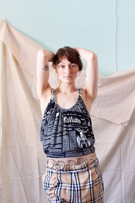 John Galliano】archive frill shirt