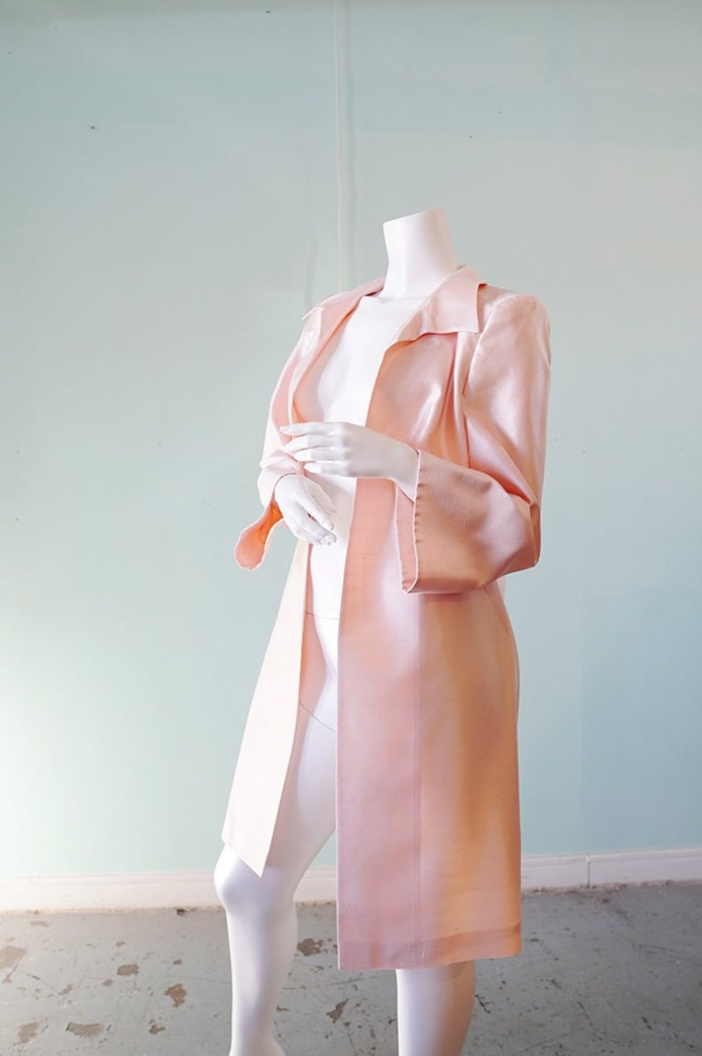 Escada Couture pale pink raw silk jacket image 1