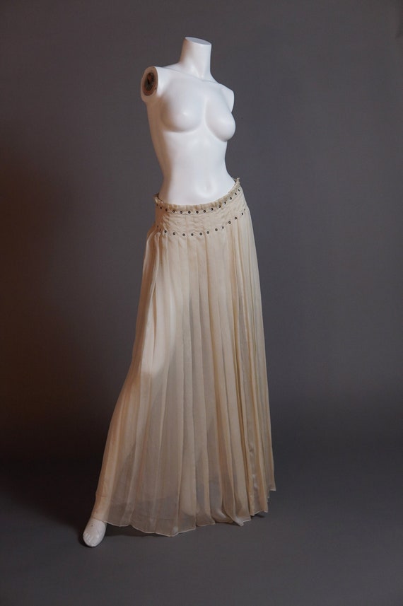 Prada printed silk chiffon skirt - The AP Archive