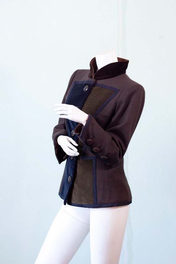 Rare F/W 1988/89 Yves Saint Laurent Rive Gauche Cubist Jacket - Etsy