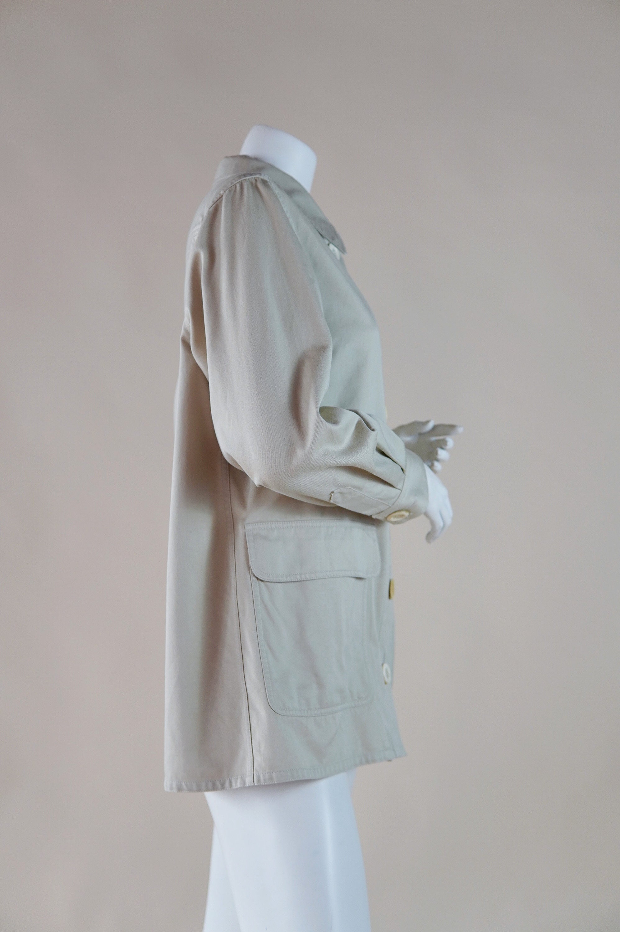 1980-90s YSL rive gauche ナイロンコート 1980s Yves Saint Laurent Rive Gauche Safari Jacket - Etsy