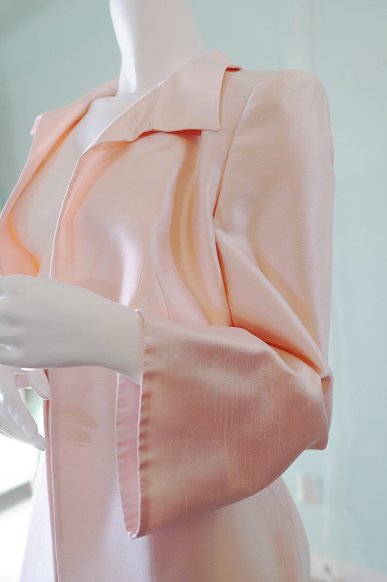 Escada Couture pale pink raw silk jacket image 5