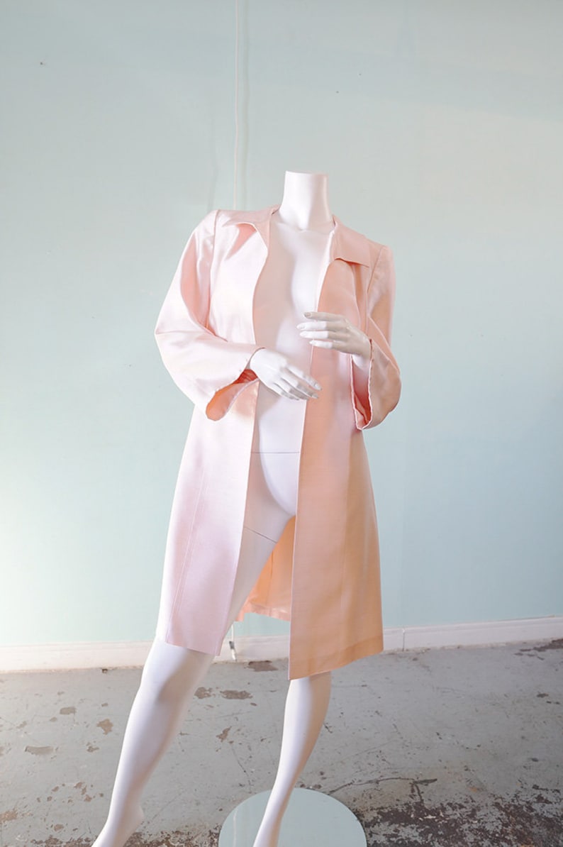 Escada Couture pale pink raw silk jacket image 2