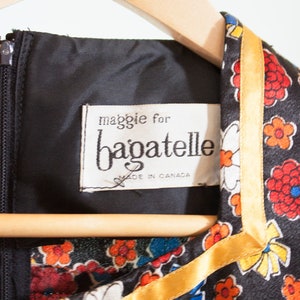 1960s Bagatelle floral minidress image 4