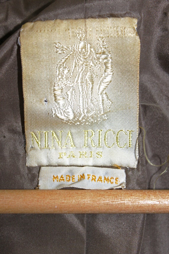 Haute Couture  Nina Ricci Paris suit - rare 2 pie… - image 10