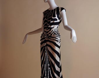イタリア製 john galliano メッシュリボン チュニック S
