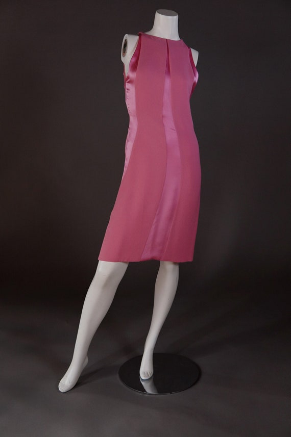 F/W 1996 Gianni Versace silk dress in baby pink - 