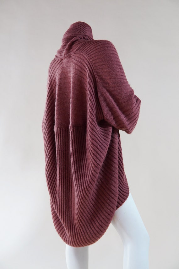 1980s Issey Miyake cocoon sweater - vintage ribbe… - image 5