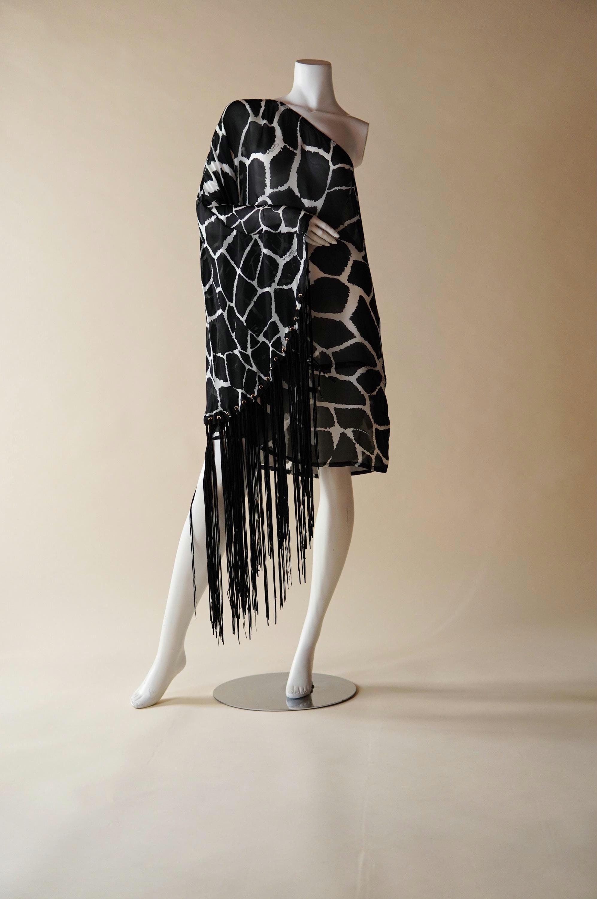 S/S 2006 Roberto Cavalli Documented Silk Chiffon Giraffe One