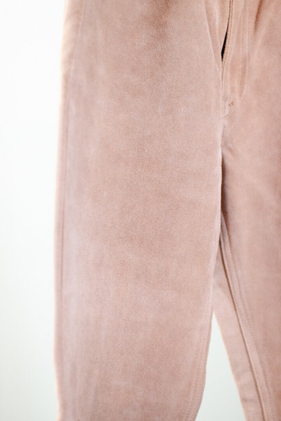 1980s Polo Ralph Lauren beige suede pants - image 4