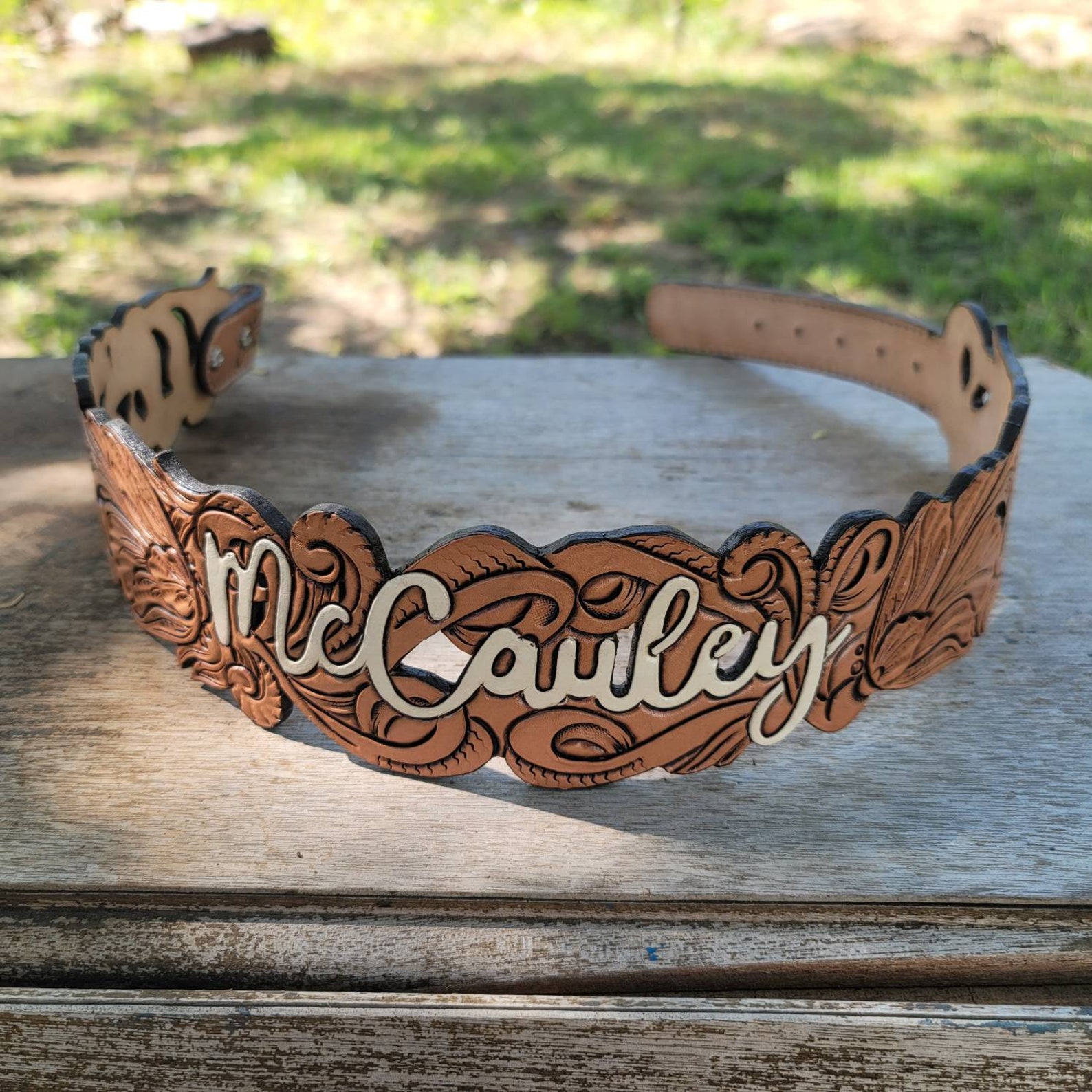 Bridal Waist Cincher Tooled Leather Belt. Etsy