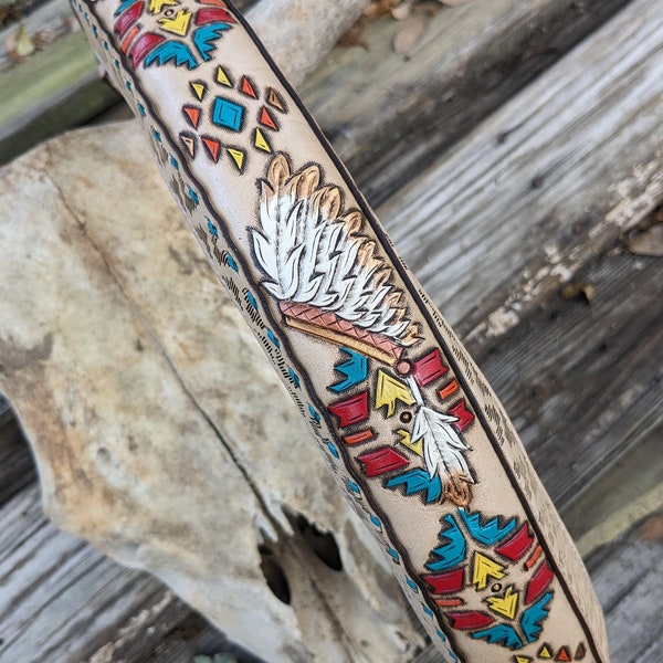 Custom Tooled Leather Steering Wheel Cover Etsy