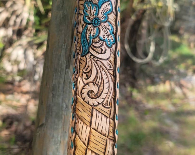 Custom Tooled Leather Steering Wheel Cover Etsy