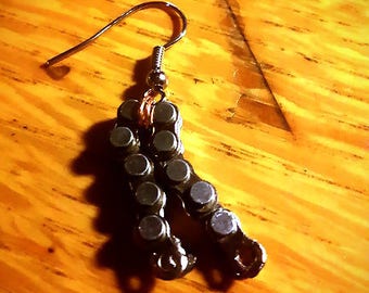 Mini bike chain earring