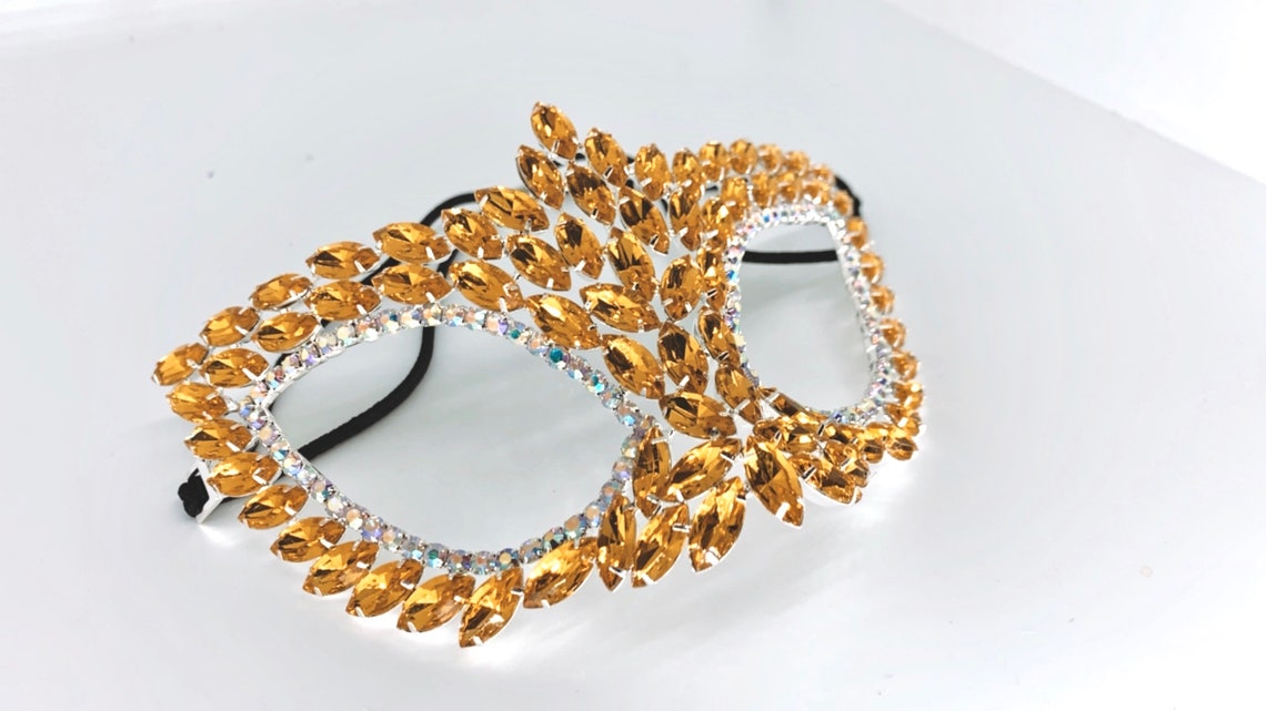 Rhinestone Mask Ships From USA - Etsy