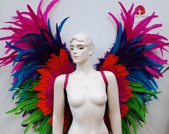 Angel  Wing Feather Back pack  Samba Carnival . MADE IN USA