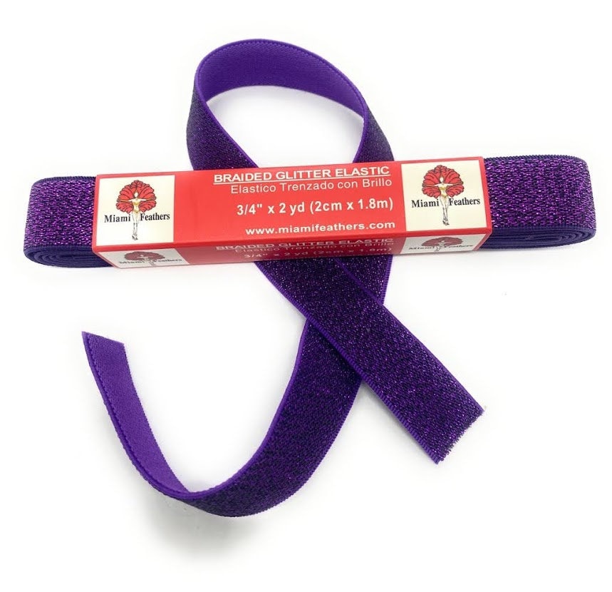 NEW Braided Glitter Elastics All Colors 2 Yard 3/4 Etsy