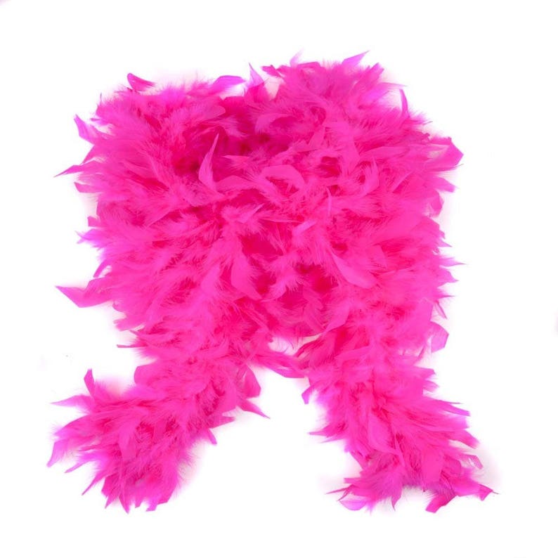 FUSCHIA Feather Boa 2 Yard 115 Gram No Shedding Professional Quality
