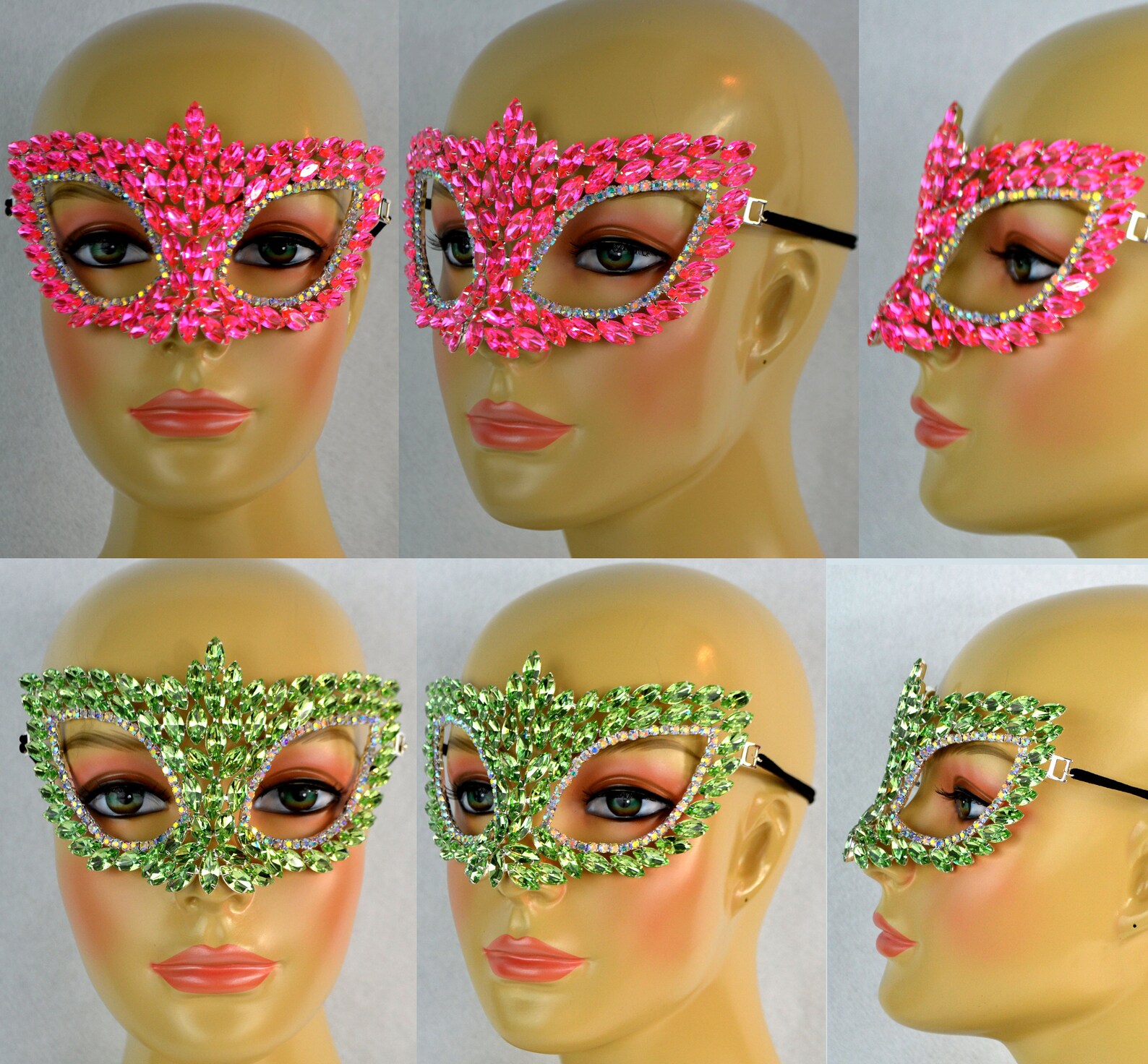 Rhinestone Mask Etsy