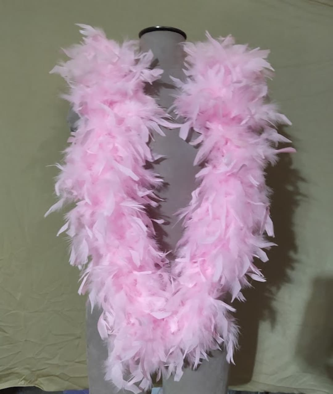 Light PINK Feather Boa 2 Yard 115 Gram No Shedding Professional Quality