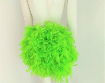 Feather Tutu Bustle Simple Feather Tail Fan tail back Boa tutu costume showgirl burlesque made in the USA and shipped from the USA