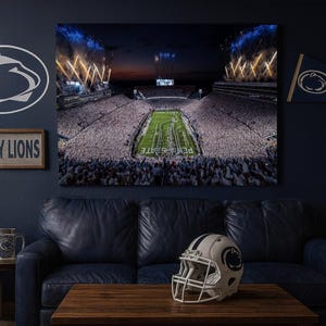 Penn State | Beaver Stadium | Print Decor Wall Art Design for Home & Office Decoration | Poster or Canvas