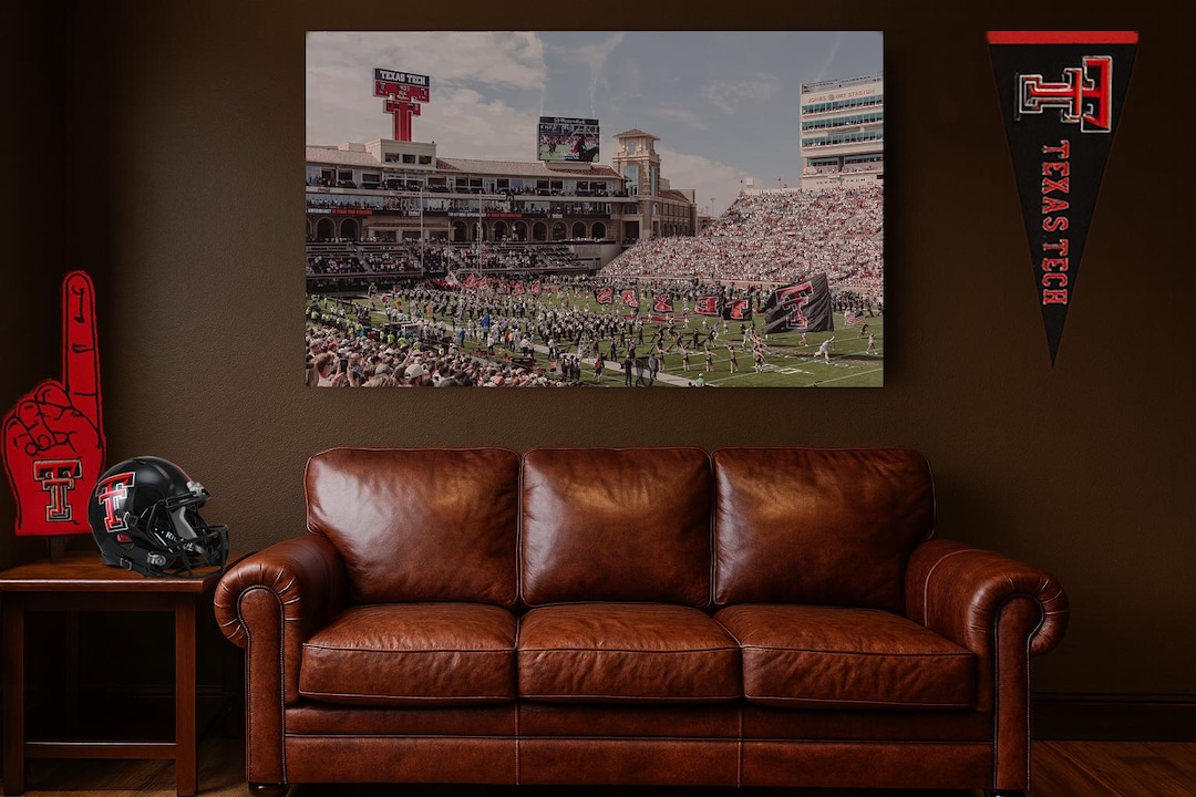 Texas Tech Decor Rig Texas Tech Red Raiders | Jones AT&T Stadium | Print Decor Wall Art ...