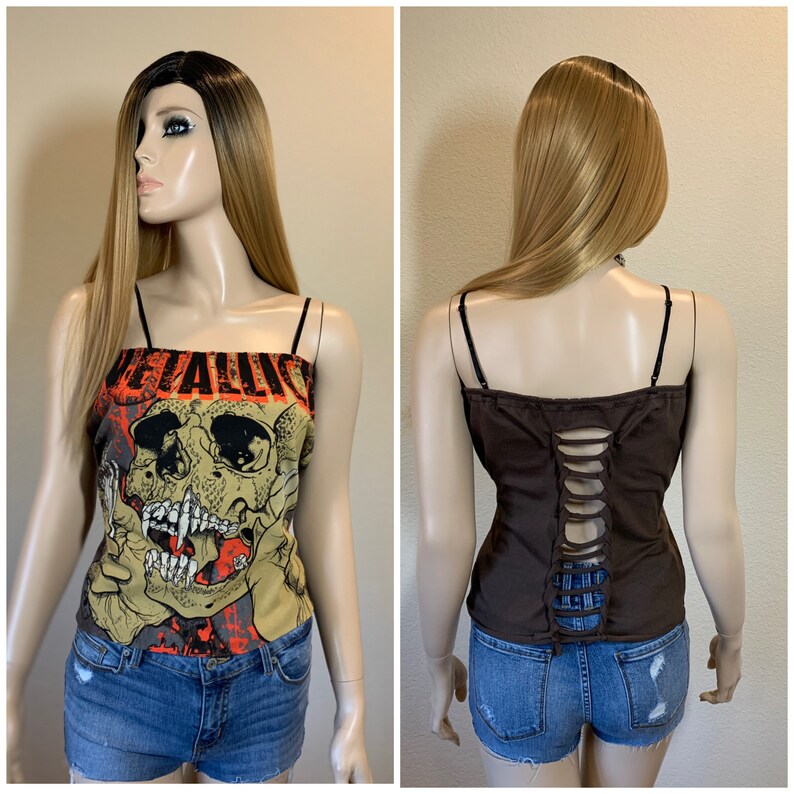 Metallica Tank Top Reconstructed Band Tee Size XS S M L