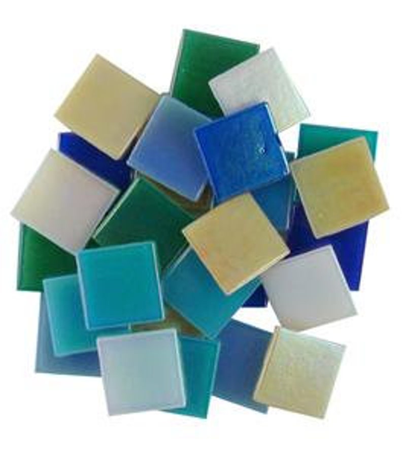 34 Iridescent Venetian Glass Mosaic Tiles Single Colors and Mixes