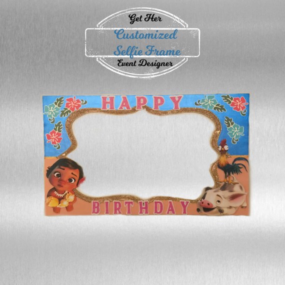 Moana Photo Frame Prop Custom Selfie 20x30