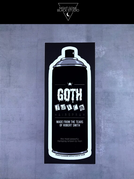 Goth Juice The Cure Robert Smith The Mighty Boosh Vinyl Sticker Enamel Pin Now Available