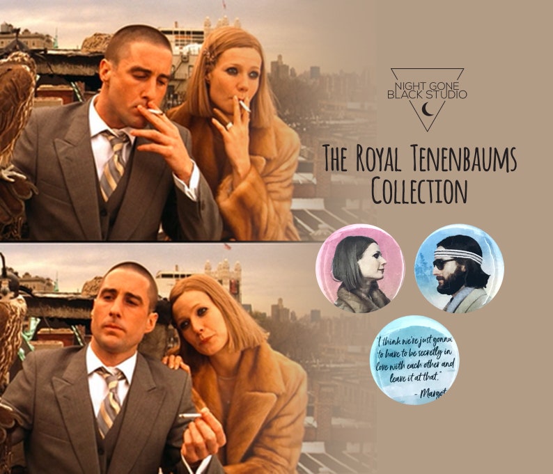 The Royal Tenenbaums Margot & Richie Button Collection image 1