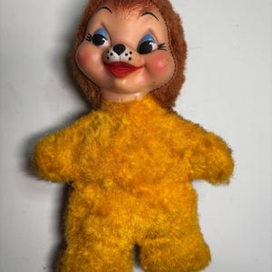 Pink Rushton Doll, Rubber Face, Baby Bottle, Regal Toys