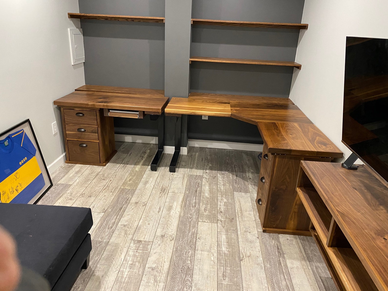 Custom Office Suite Corner Office Desk Corner Desk Etsy