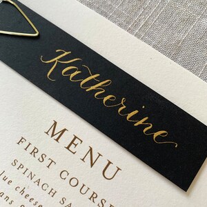 Menu Place Card Calligraphy - Etsy
