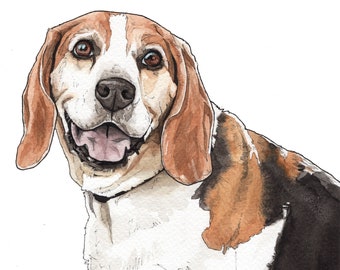 Custom Pet Portrait, Custom Dog Portrait, Draw my Dog, Pet Illustration, German Shepherd Portrait