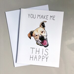 Carte de chien, Carte d’anniversaire, Carte d’amour, Carte de chérie, Carte de chien mignon, Carte d’animal de compagnie mignon
