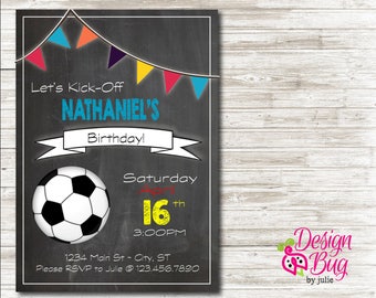 Soccer Birthday Invite