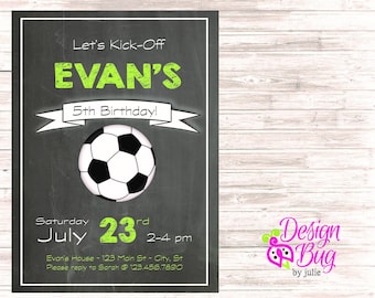 Soccer Birthday Invite