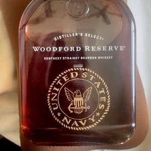 Hand Engraved Liquor Bottle