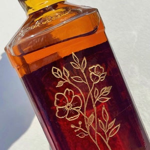 Hand Engraved Liquor Bottle