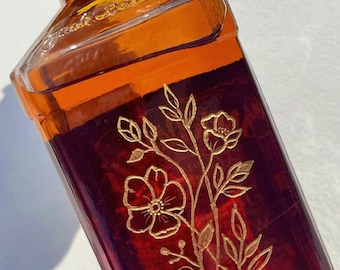 Hand Engraved Liquor Bottle