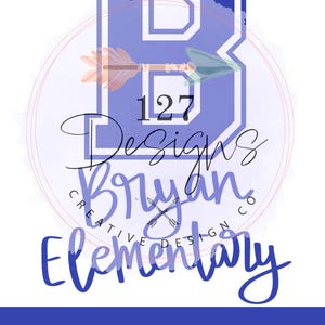 Bryan elementary png design, elementary school png, custom school designs, custom shirt design, school spirit png