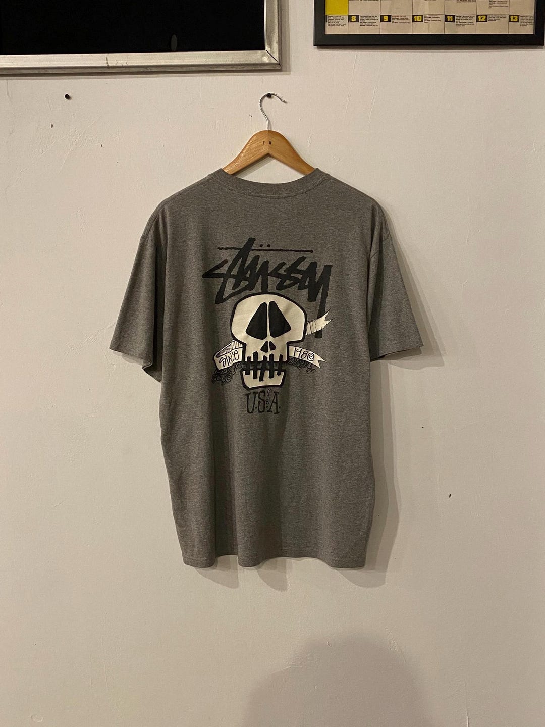 Stussy USA Skulls Surf Rare Vintage T-shirt - Etsy