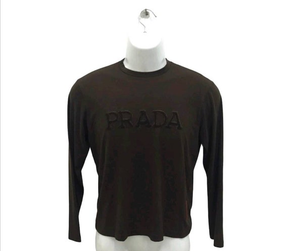 Vintage Prada Milano Longsleeve Polo T Shirt Tee s