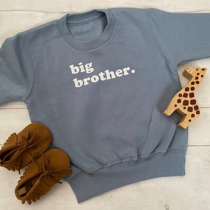 Großer Bruder Sweatshirt | Big Brother Ankündigung Pullover | Big Bro Top | Ältere Geschwister Babymitteilung | Schwangerschaftsankündigungs-Sweatshirt