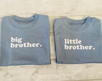 Big Brother Little Brother T-shirts - Dusky Blue