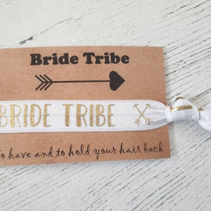 Bride Tribe Elastic Hair Tie / Wrist Band / Hen party Favour image 7